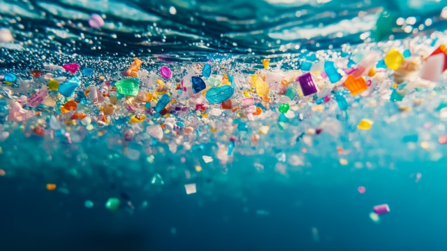 街から海へと流出するマイクロプラスチック