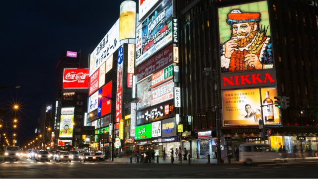 すすきのの夜