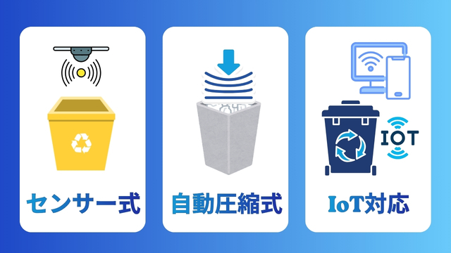 スマートごみ箱の種類と基本機能