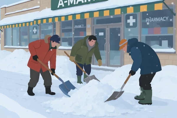 Firefly_雪国の観光地での「除雪作業問題」